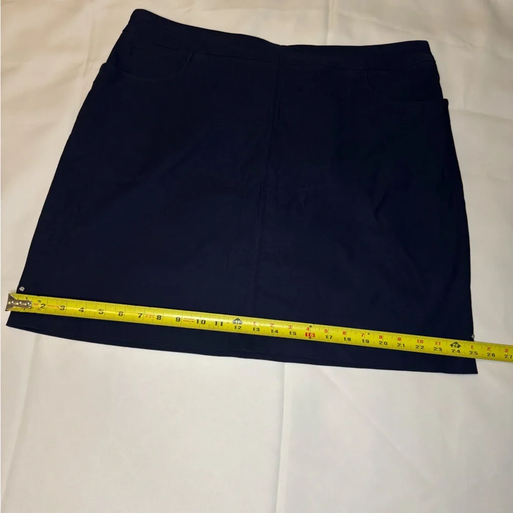 Hilary Radley Women's Built-in Shorts Super Stretch Front Pockets Skort  XL/EG